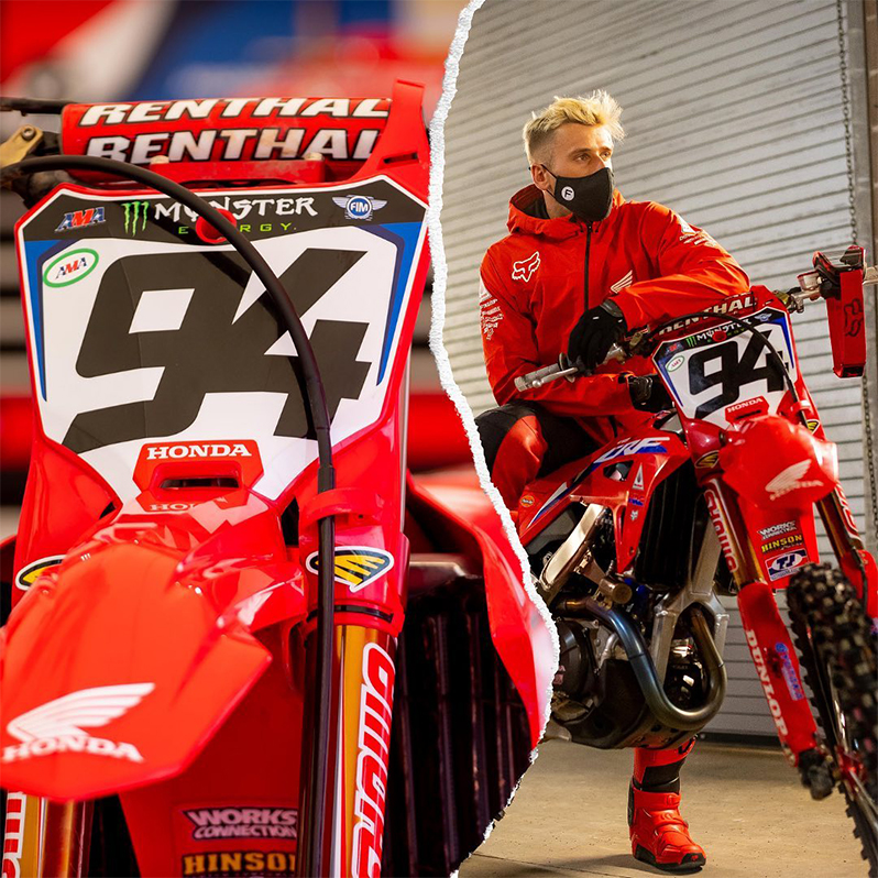 CYCRA サイクラ HONDA ファクトリースタジアムナンバープレート CRF250R RX (2022),CRF450R RX  (2021-2022) CYCRA 日本正規販売代理店 moto禅