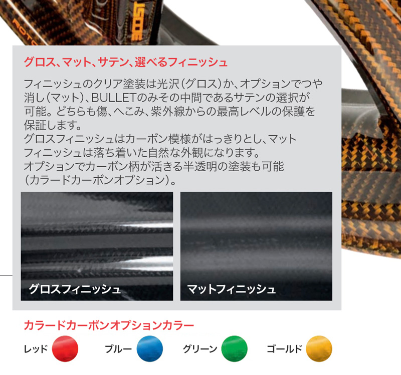 ROTOBOX BULLET (Kawasaki用) カーボンホイールセット F17x3.5 +