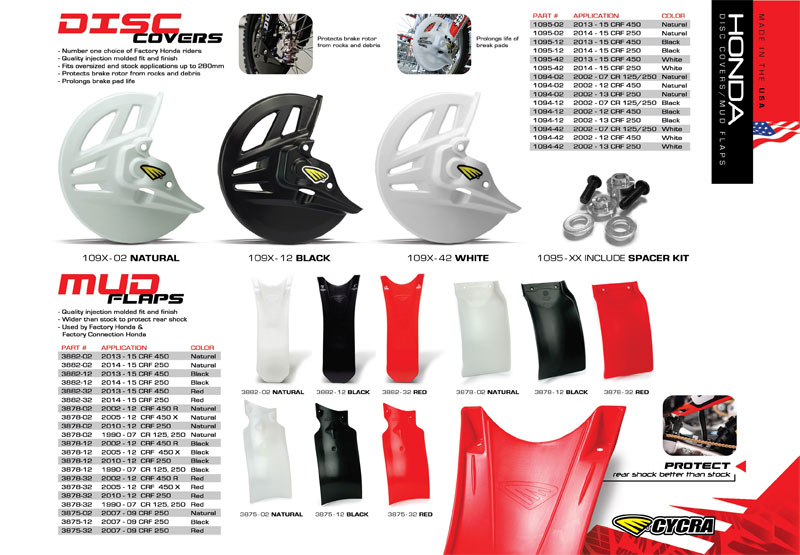 ワークスク】 CYCRA CYCRA:サイクラ ディスクカバー CRF450 R 02-08 CRF250 R CR250 R 02-07 CR125  R ウェビック1号店 通販 PayPayモール ワークスク