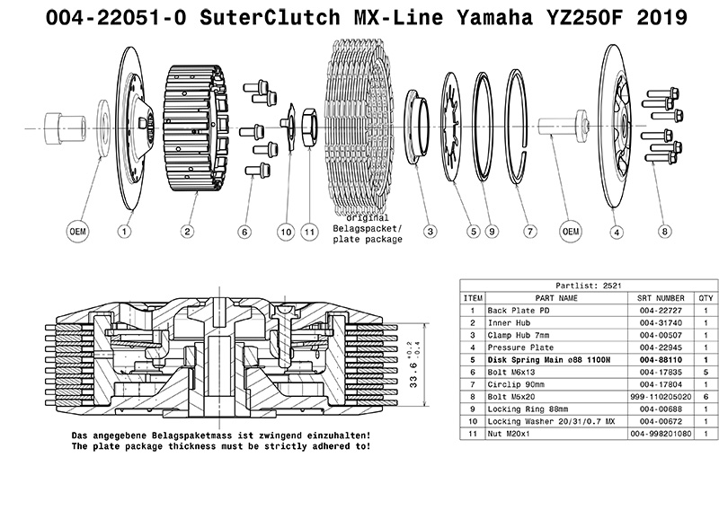 SuterClutchモトクロスクラッチ