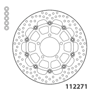 Moto-Master  ロードモデル HALOフロントブレーキディスク フローティングタイプ112271