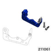 Moto-Master モトマスター ファクトリーフロントブレーキキャリパーサポート 260mm ブルー