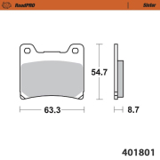 Moto-Master ブレーキパッド 401801