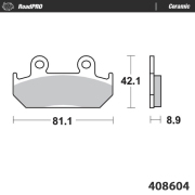 Moto-Master ブレーキパッド 408604