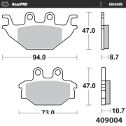Moto-Master ブレーキパッド 409004