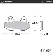 Moto-Master ブレーキパッド 411604