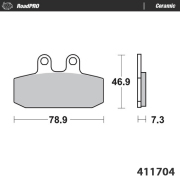 Moto-Master ブレーキパッド 411704