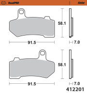 Moto-Master ブレーキパッド 412201
