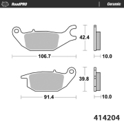 Moto-Master ブレーキパッド 414204