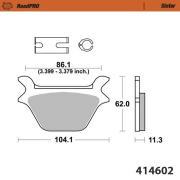 Moto-Master ブレーキパッド 414602
