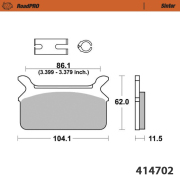 Moto-Master ブレーキパッド 414702