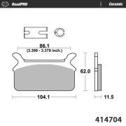 Moto-Master ブレーキパッド 414704