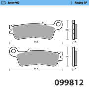 Moto-Masterオフロードブレーキパッド シンタープロ レーシングGP