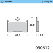 Moto-Masterオフロードブレーキパッド シンタープロ レーシングGP