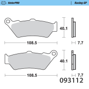 Moto-Masterオフロードブレーキパッド シンタープロ レーシングGP