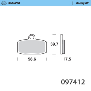 Moto-Masterオフロードブレーキパッド シンタープロ レーシングGP